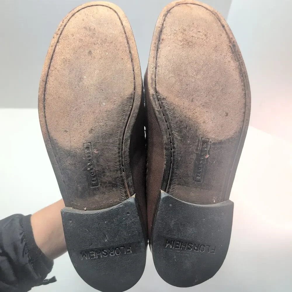 Florsheim Pisa Moc Toe Men's Slip On Loafer Brown Leather Size 10D